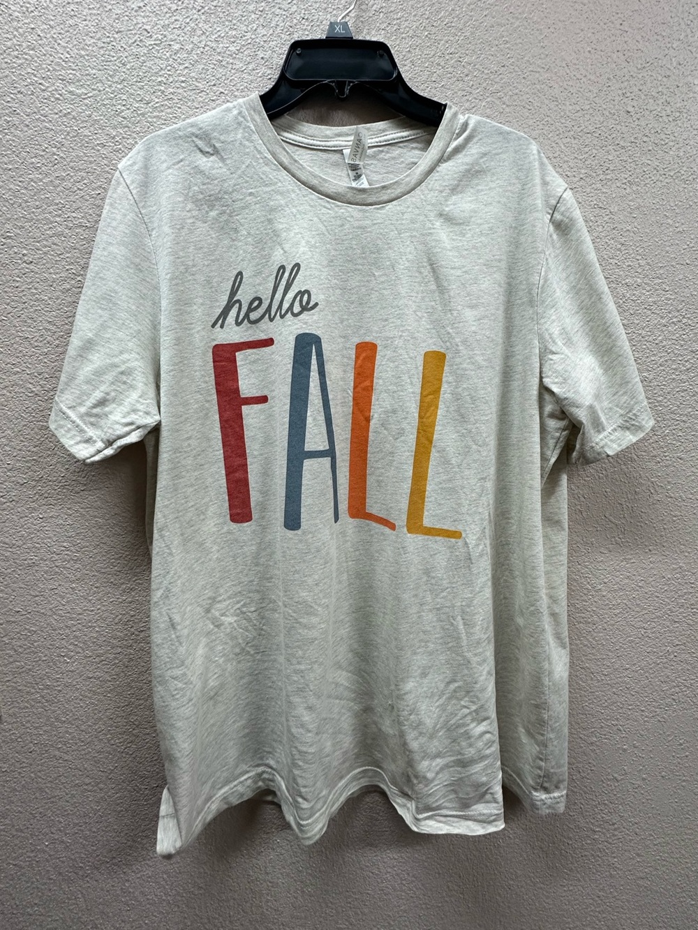 Hello Fall Short Sleeve Tee - Cream